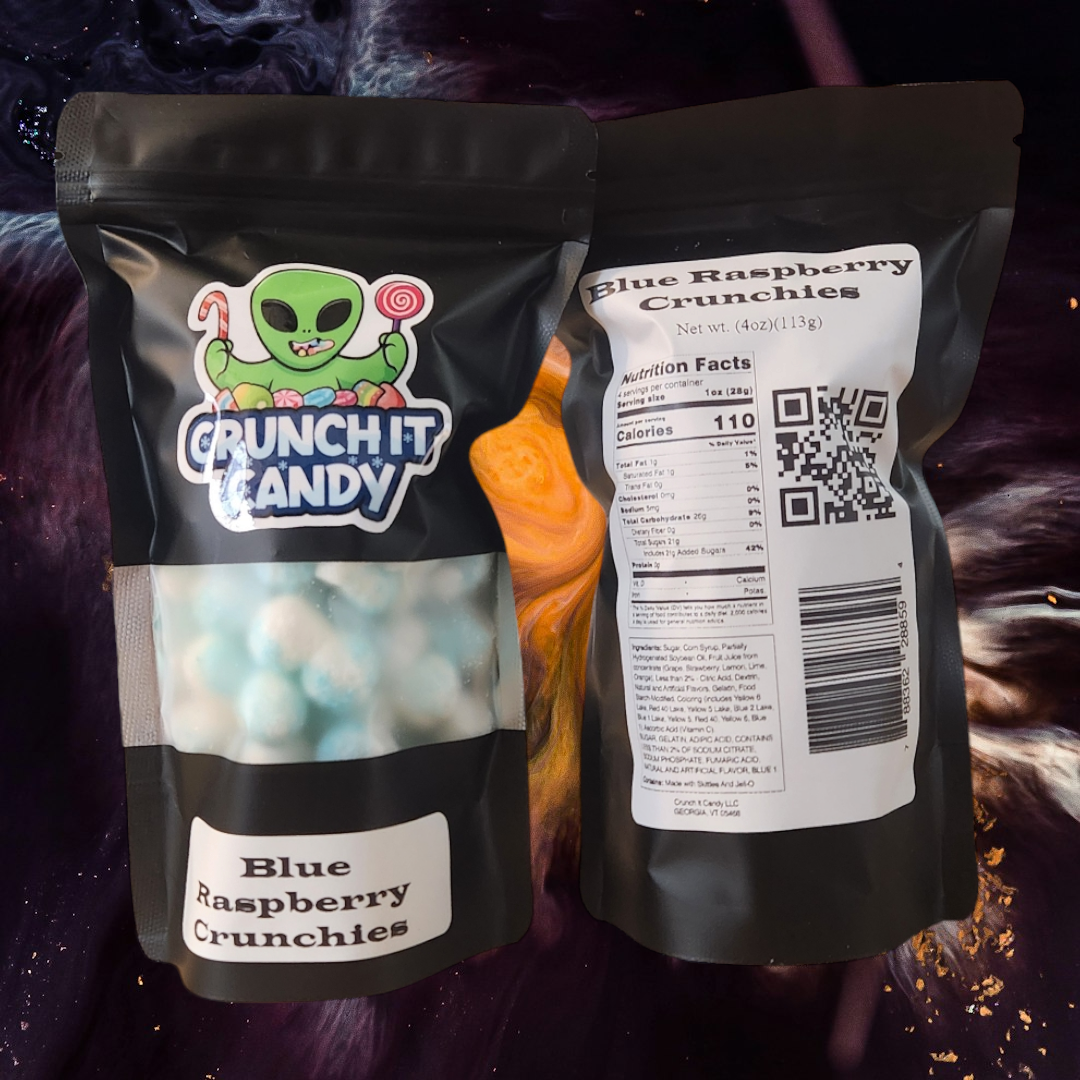 Freeze-Dried Blue Raspberry Bites